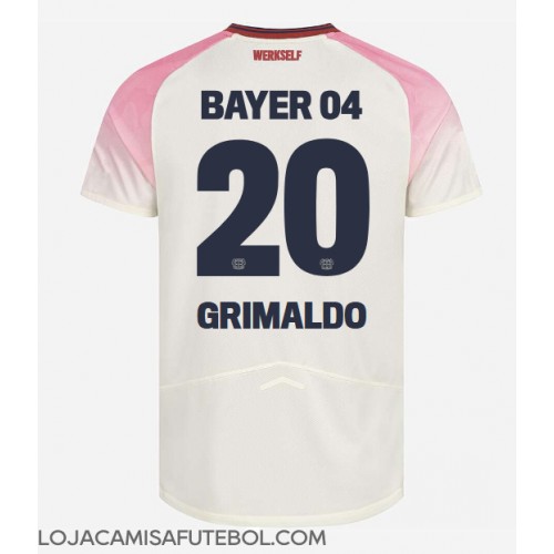 Camisa de Futebol Bayer Leverkusen Alejandro Grimaldo #20 Equipamento Secundário 2025-26 Manga Curta